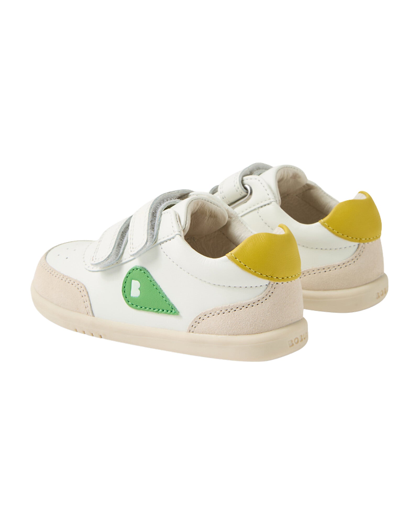 Bobux Step Up Chalk White Retro Green - Bobux