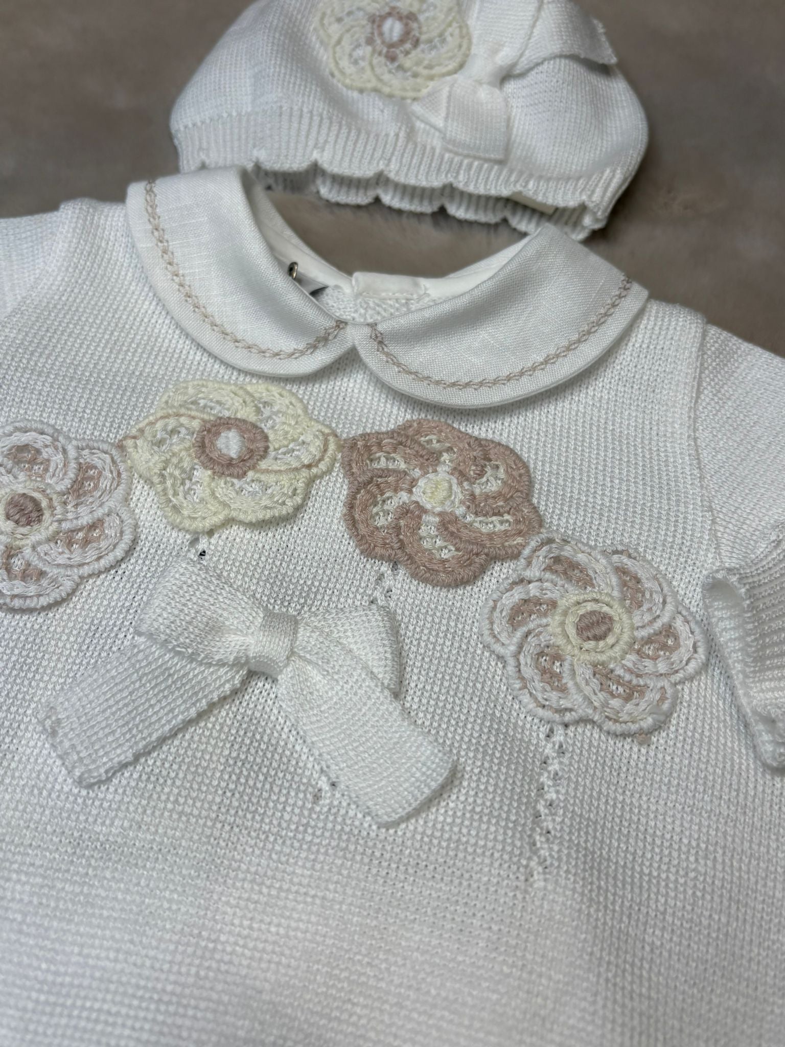 Set 4Pz con ricamo fiori - Marlù