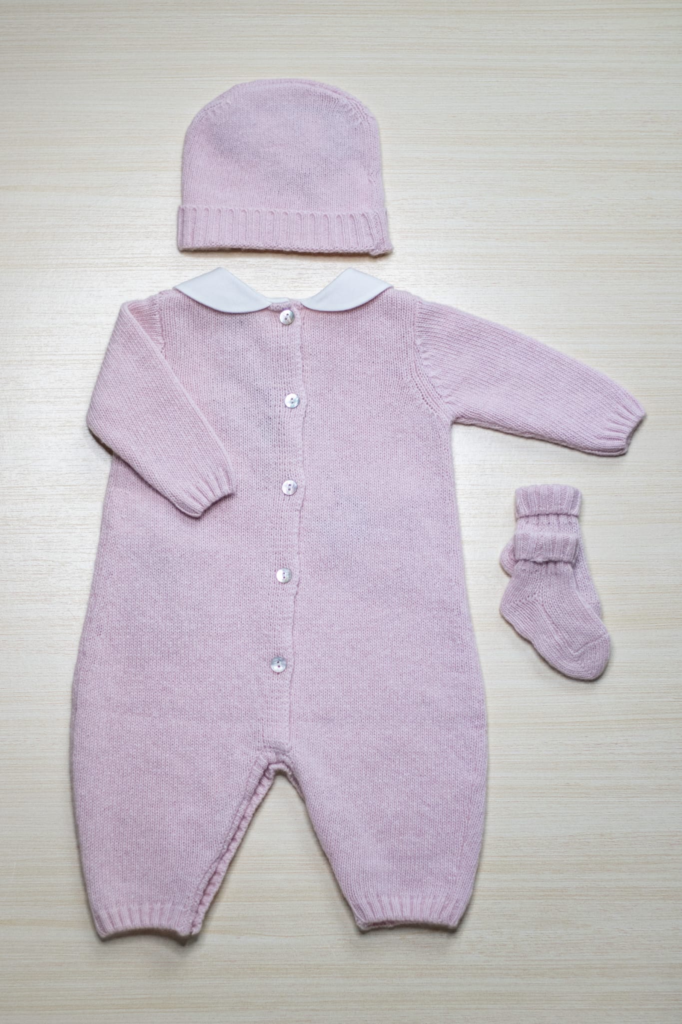 Completo Rosa Prima Nascita 3 Pezzi - Jo Milano