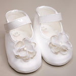 Scarpette Bianche con Fiore - Ninnaoh