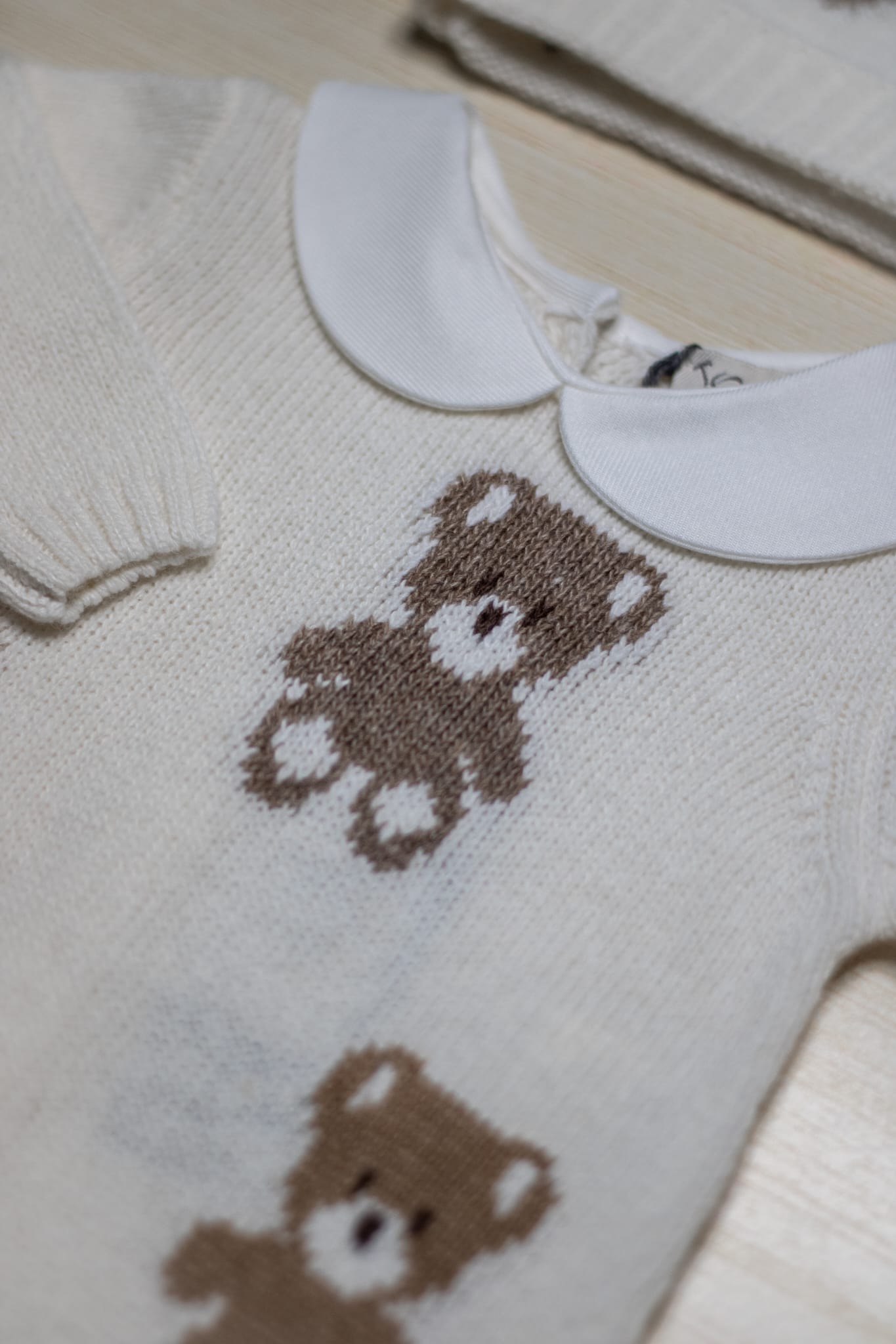 Completo Panna Prima Nascita 3 Pezzi - Jo Milano