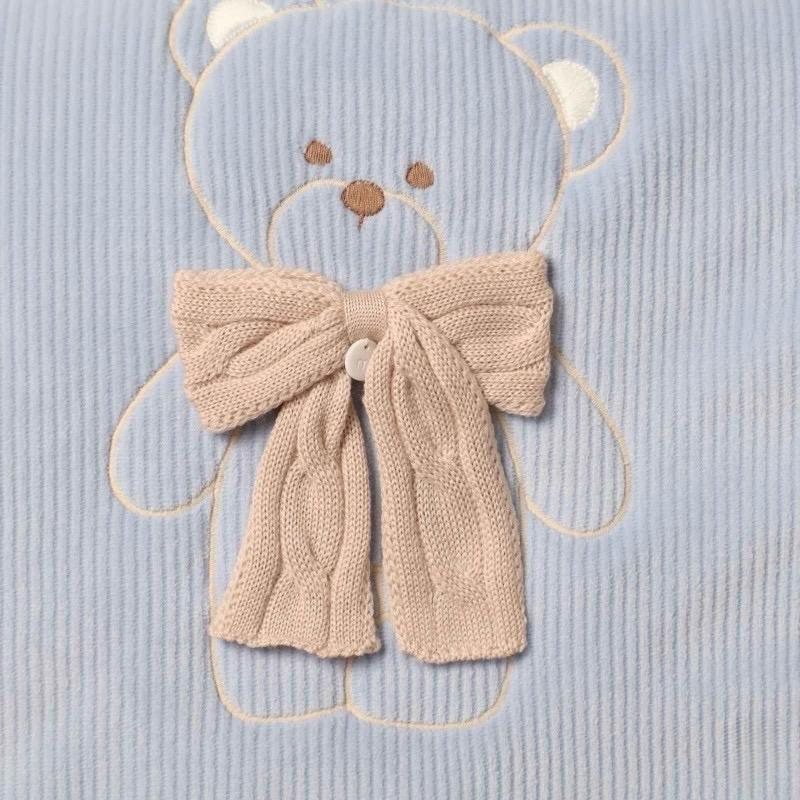Coperta in Ciniglia Imbottita Azzurra Orsetto - Marlù