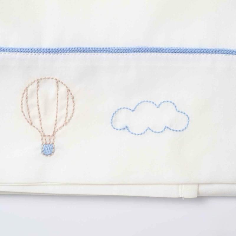 Set Lenzuola Mongolfiera Vaniglia Cielo - Marlù