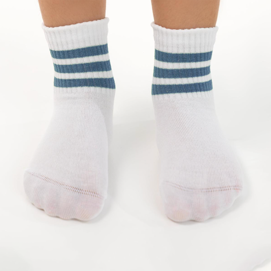 Calzini Corti con Righe Blu Meia Pata - in varie misure