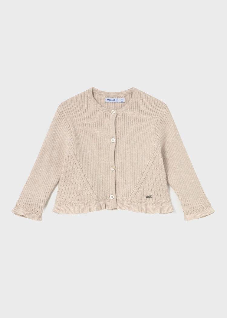 Cardigan volant tricot - Mayoral
