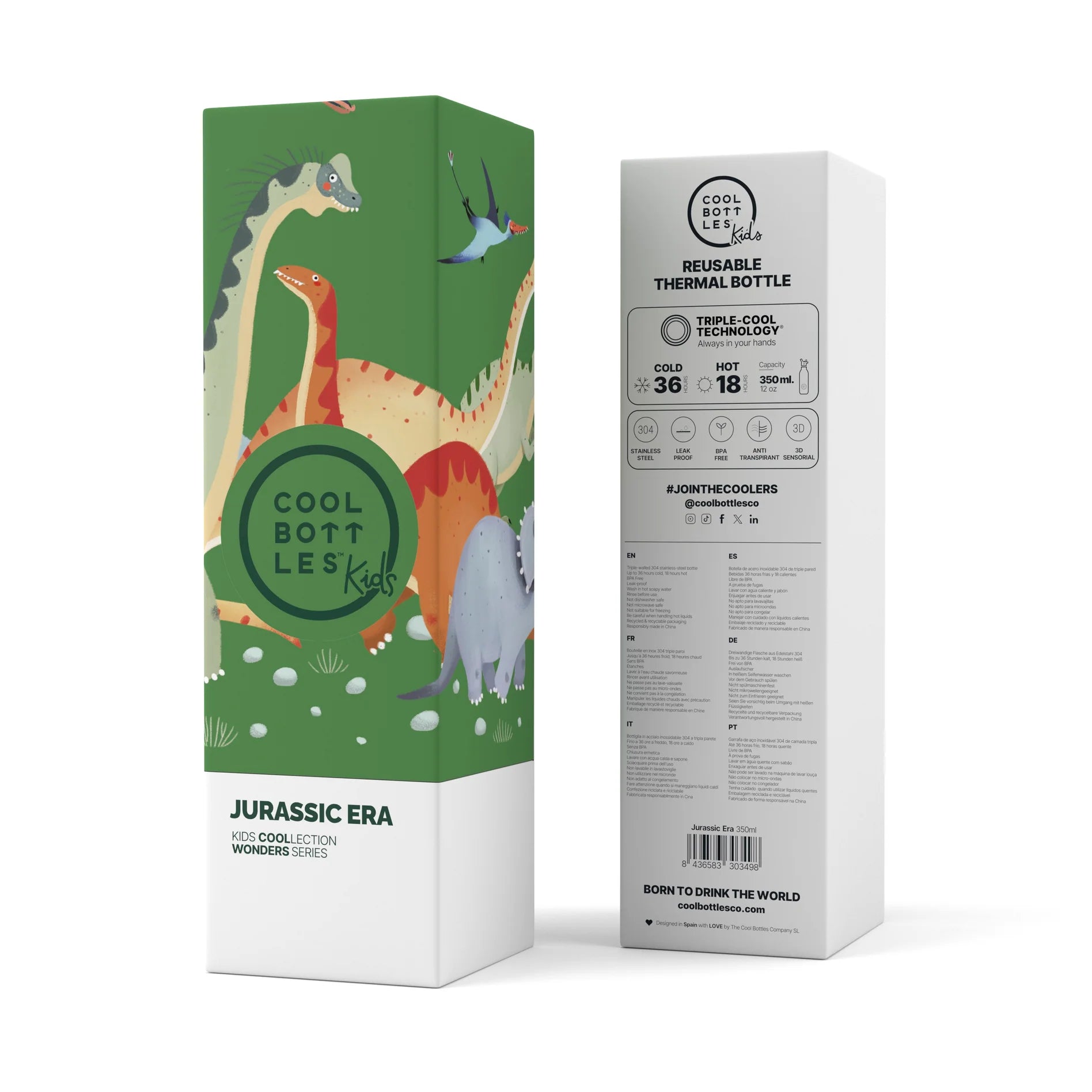 Borraccia Jurrasic Era 350ml - Cool Bottles