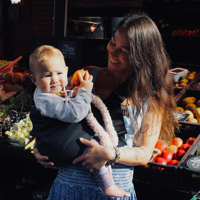 Marsupio Per Neonato Grigio Carbone - Wildride