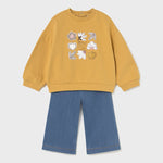 Completo pantalone e maglione neonata - Mayoral