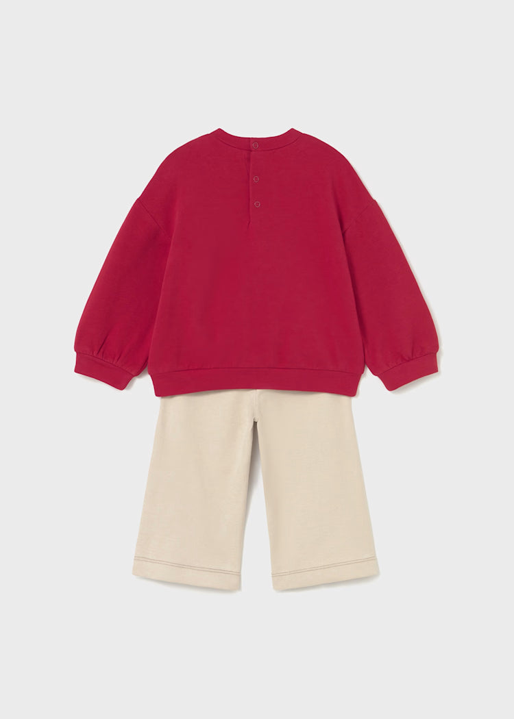 Completo pantalone e maglione neonata - Mayoral