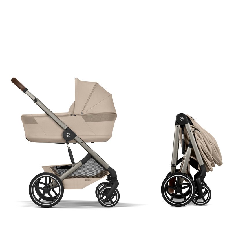Balios S Lux con navicella richiudibile - Almond Beige - CYBEX Gold