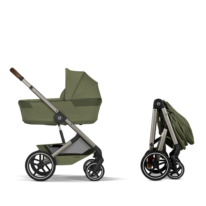 Balios S Lux con navicella richiudibile - Moss Green - CYBEX Gold