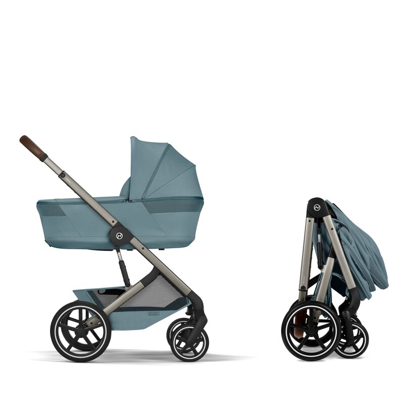 Balios S Lux con navicella richiudibile - Stormy Blue - CYBEX Gold