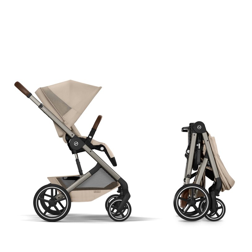 Balios S Lux con navicella richiudibile - Almond Beige - CYBEX Gold