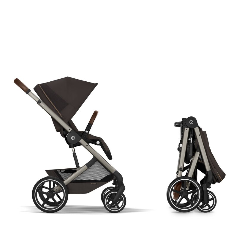Balios S Lux con navicella richiudibile - Chocolate Brown - CYBEX Gold