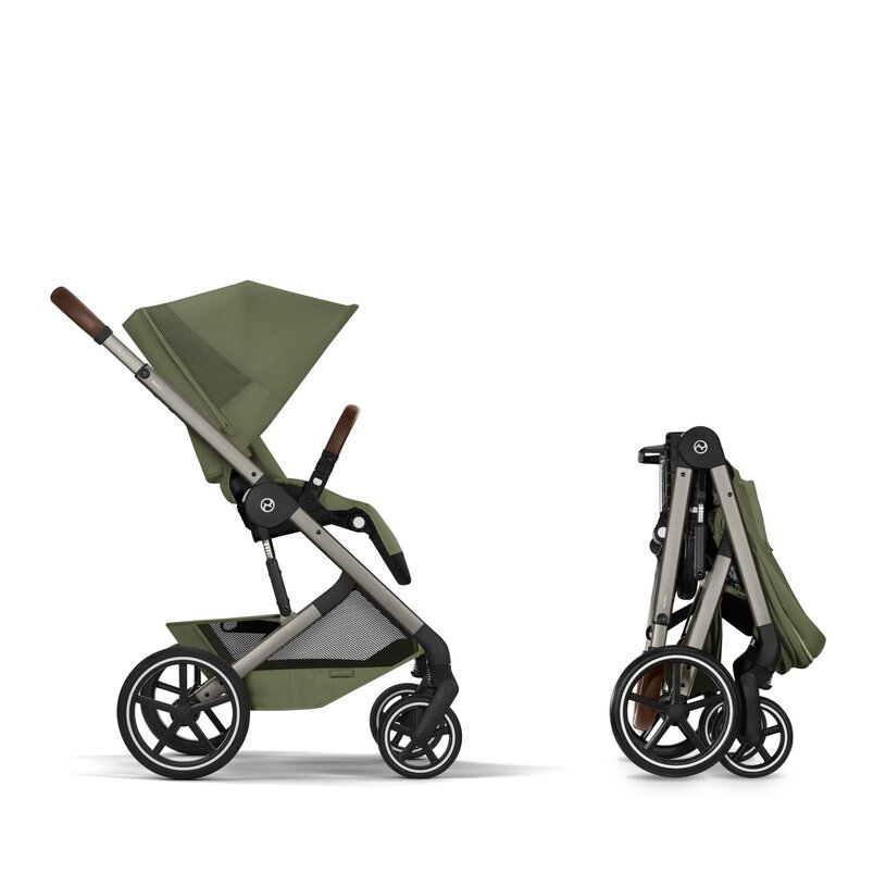 Balios S Lux con navicella richiudibile - Moss Green - CYBEX Gold