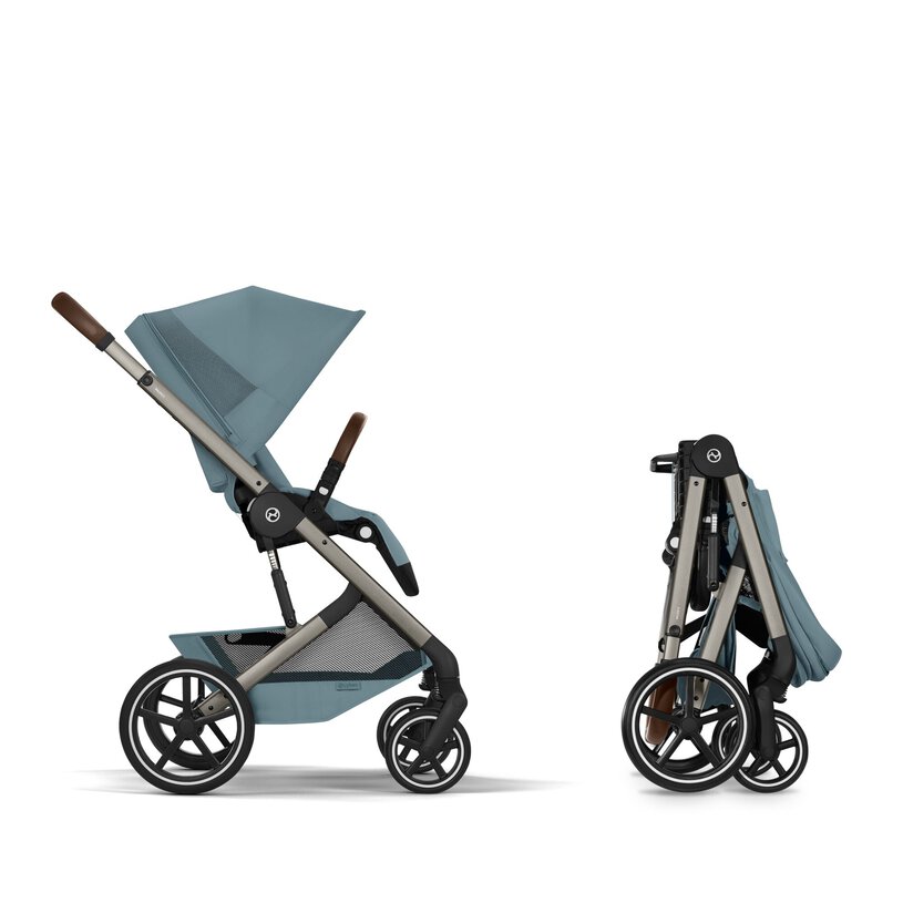 Balios S Lux con navicella richiudibile - Stormy Blue - CYBEX Gold