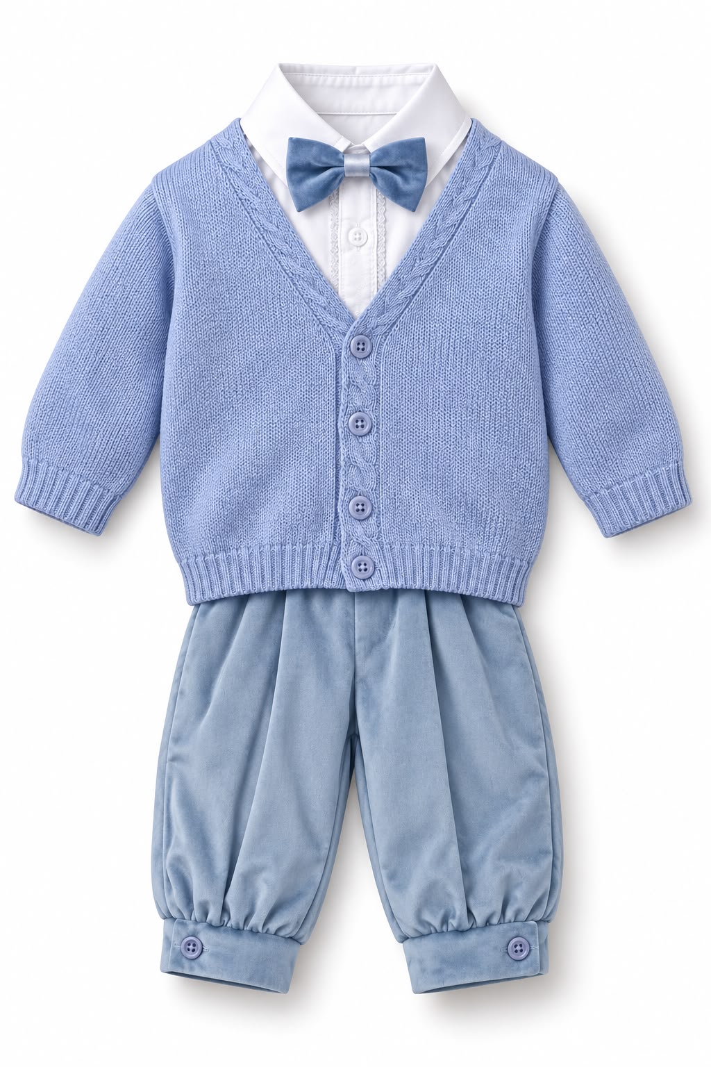 Completo da Cerimonia 4 Pezzi Azzurro - Marlù