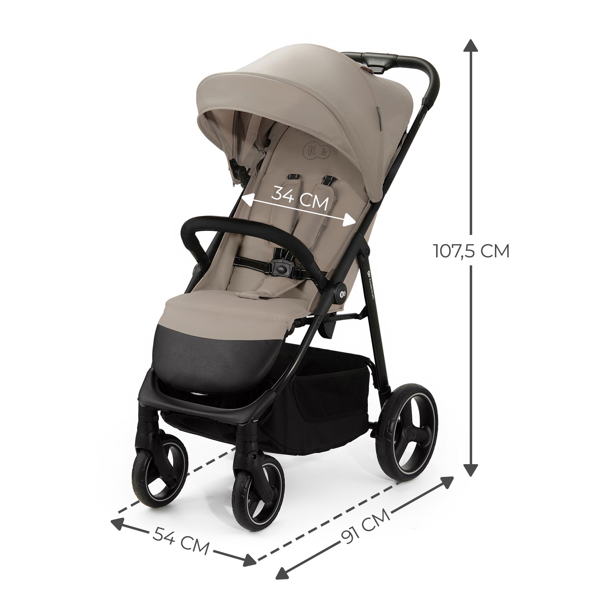 Passeggino TRIG 3 Tortora - Kinderkraft