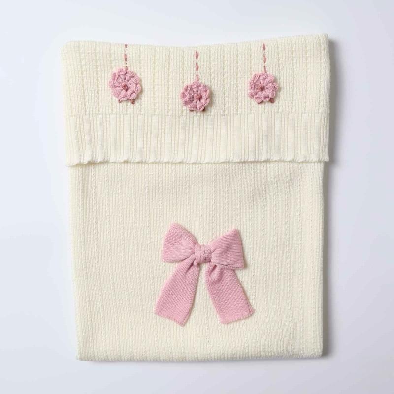 Coperta in Pura Lana Det. Fiocco - Marlù