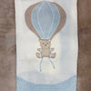 Copertina in filo tema "Mongolfiera" azzurra - Marlù