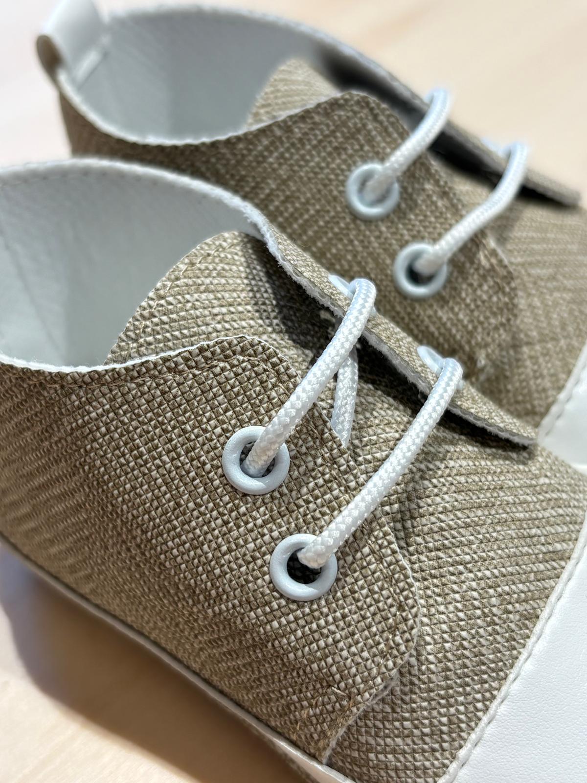 Scarpette Cerimonia Beige e Bianco - Marlù