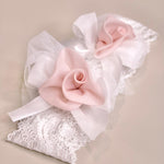 Fascetta in Pizzo con applicazione Floreale - Marlù