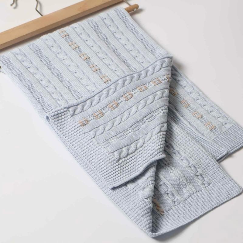 Coperta in Pura Lana Det. Trecce - Marlù
