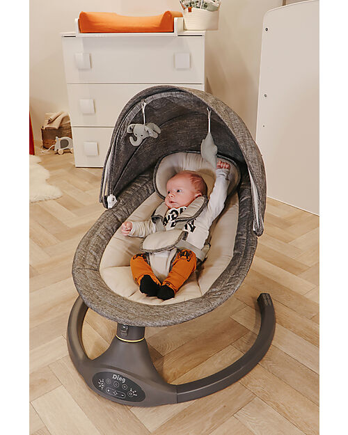 Sdraietta Sonora Neonato - Grigio - 5 Velocità
