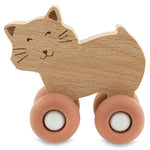 Macchinine in legno con ruote in silicone - Trixie