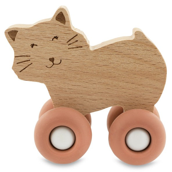Macchinine in legno con ruote in silicone - Trixie