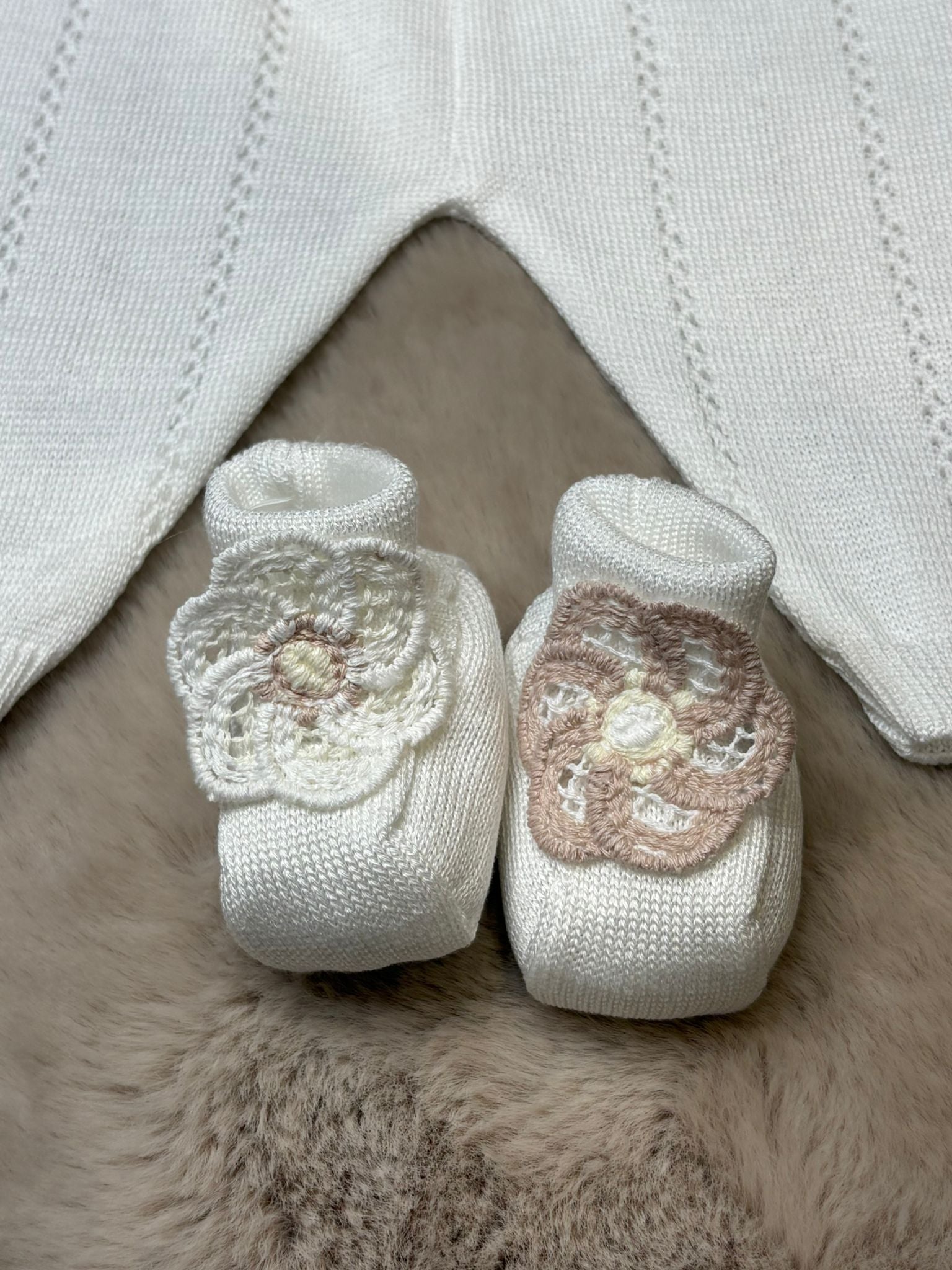 Set 4Pz con ricamo fiori - Marlù