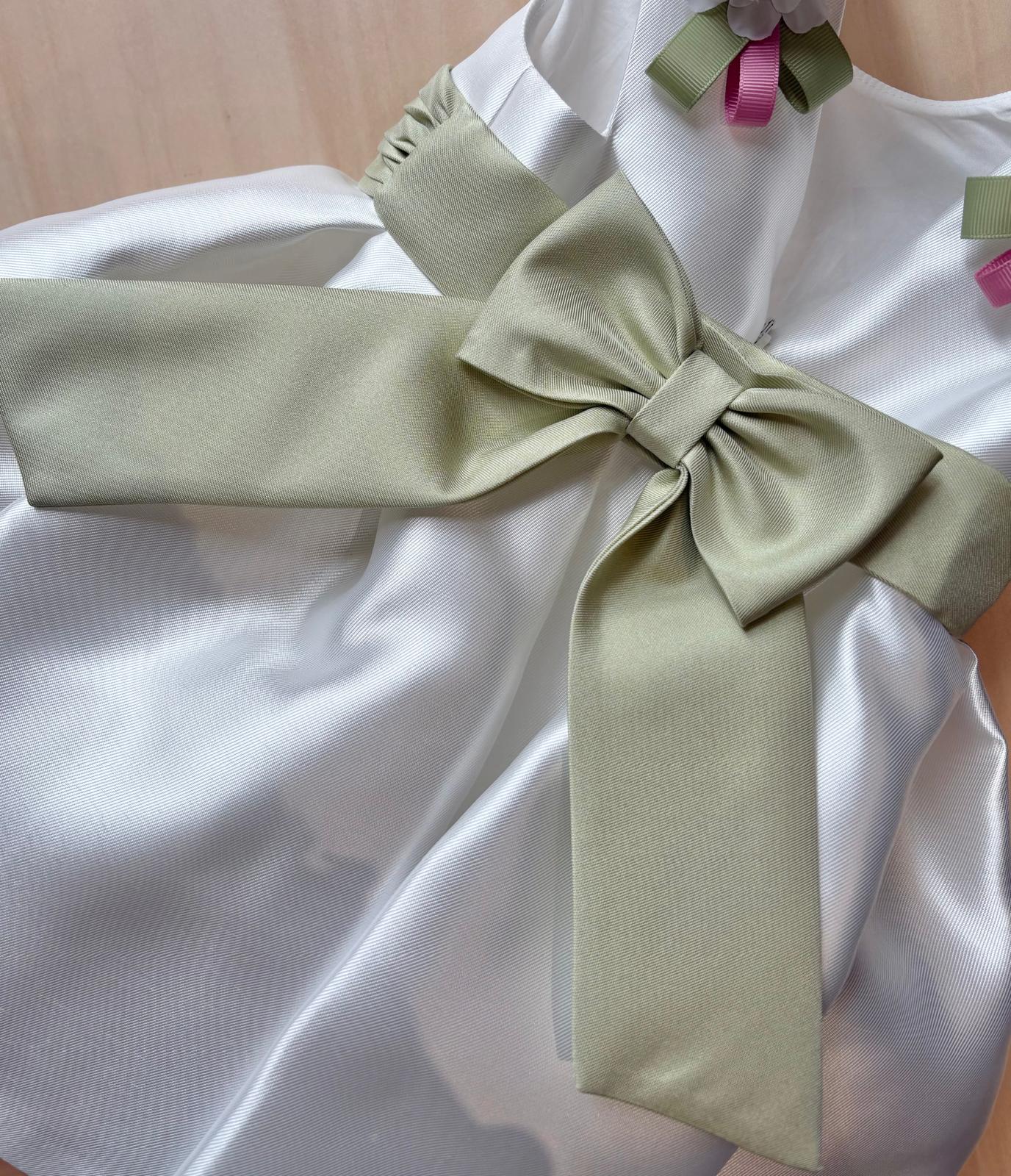 Vestitino Cerimonia Con Fiori e Cintura - Minù