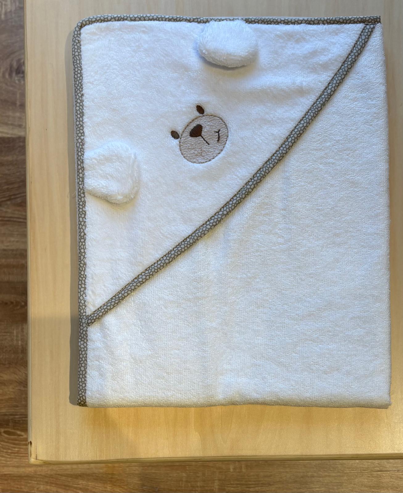 Accappatoio Spugna Orsetto Tortora - Marlù