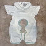 Completino in filo tema "Mongolfiera" Salopette e Body - Marlù