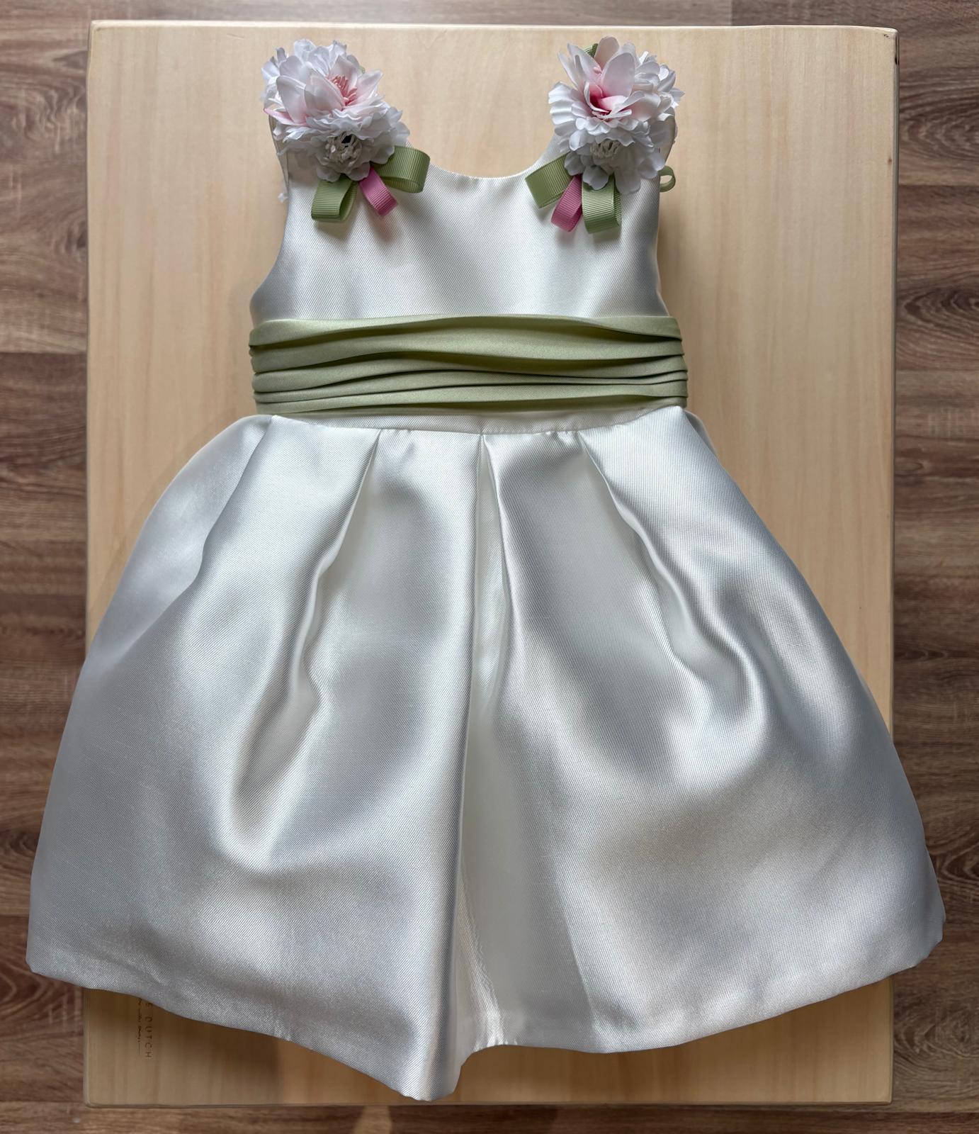 Vestitino Cerimonia Con Fiori e Cintura - Minù