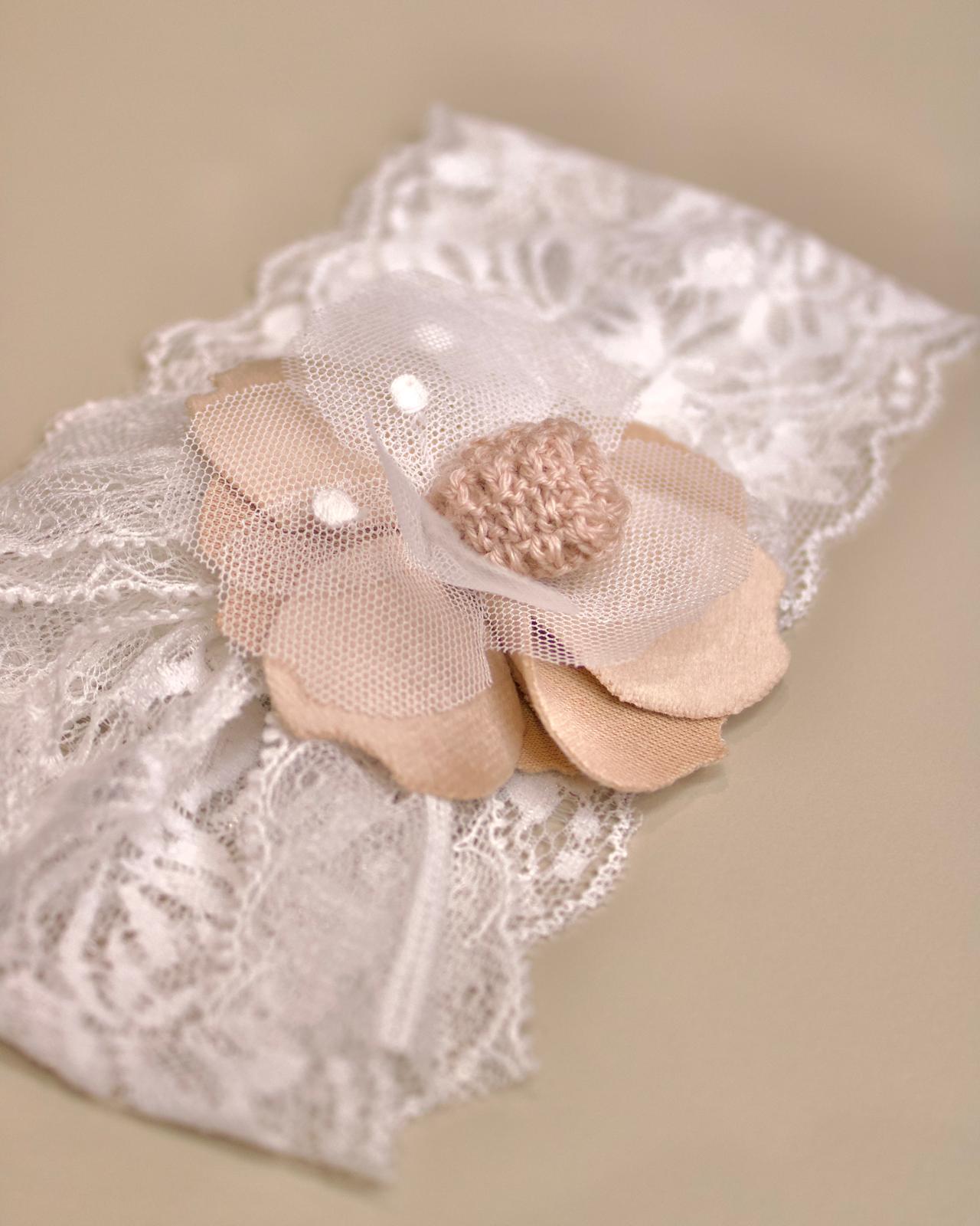 Fascetta in Pizzo Beige - Marlù