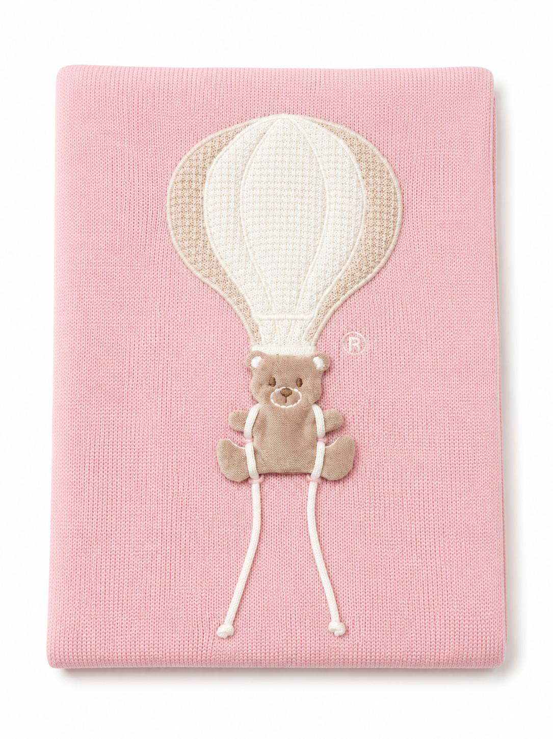 Coperta in Lana Mongolfiera Marsala Mandorla - Marlù