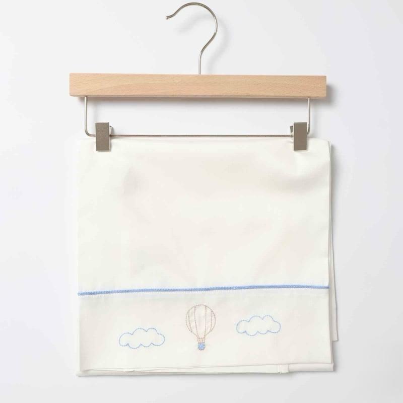 Set Lenzuola Mongolfiera Vaniglia Cielo - Marlù