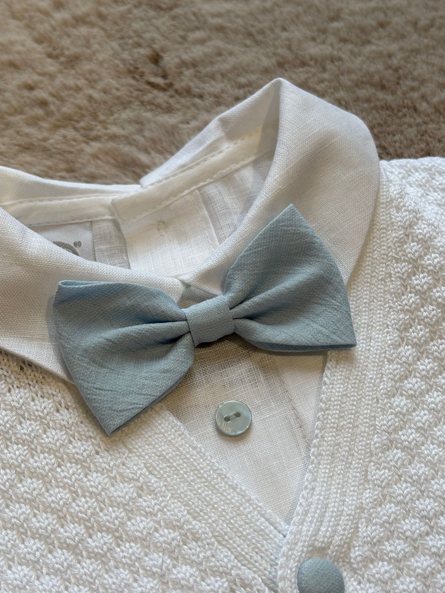 Completo Cerimonia 4Pz Azzurro e Bianco - Marlù