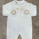 Set 3Pz con ricamo fiori - Marlù