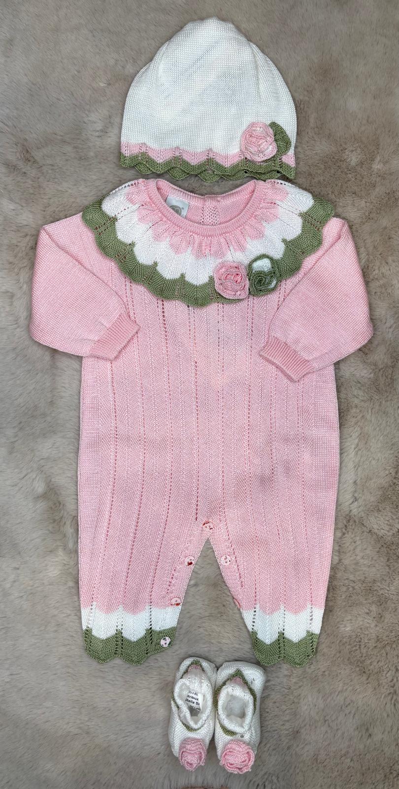 Completo 3Pz in filo rose - Marlù