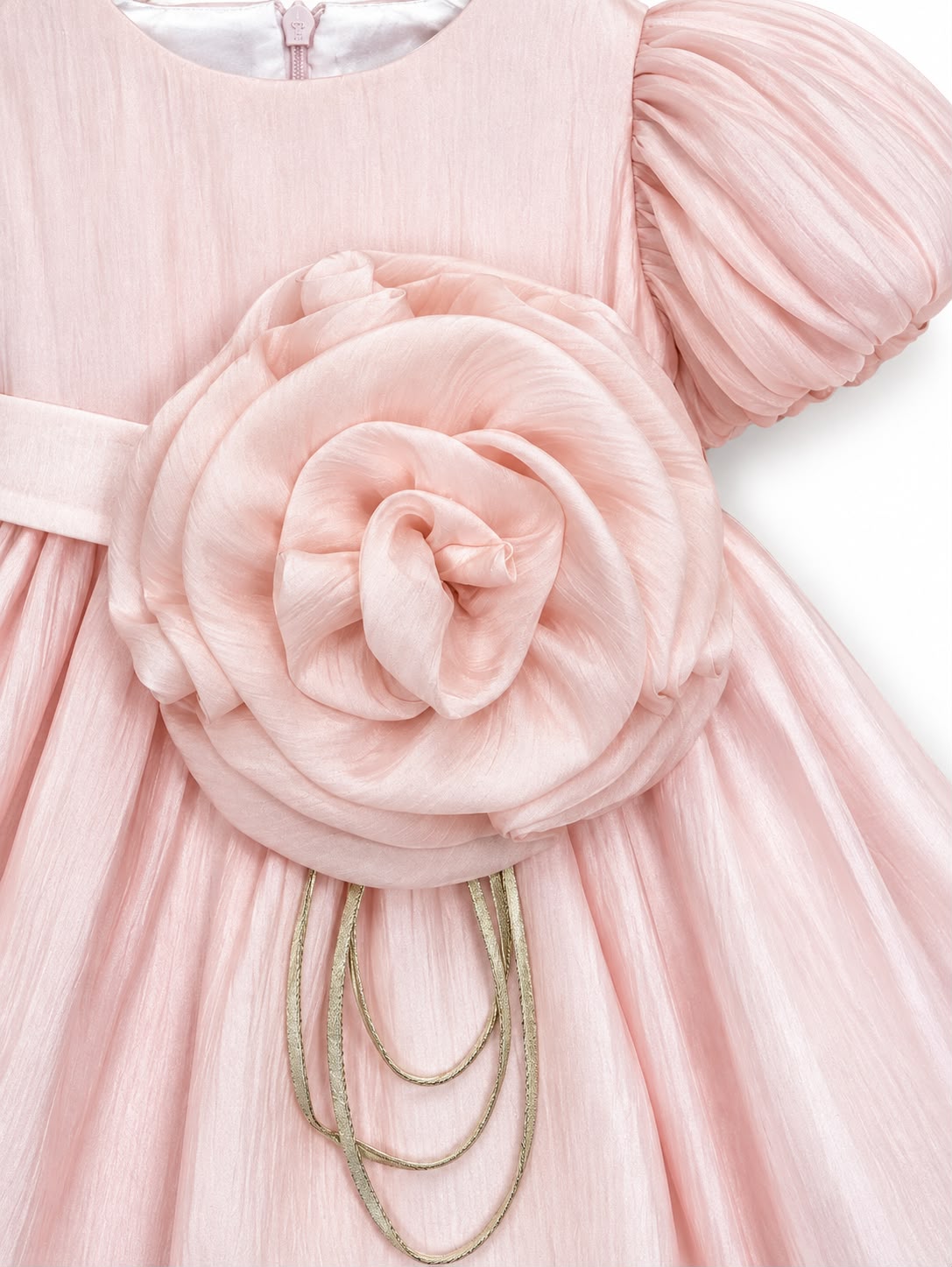 Vestitino Cerimonia Rosa Manica Corta - Marlù