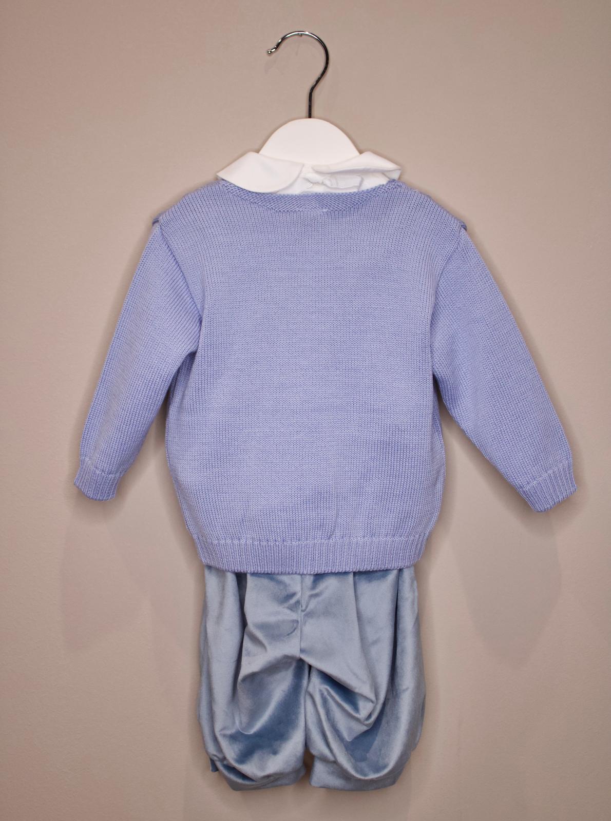 Completo da Cerimonia 4 Pezzi Azzurro - Marlù