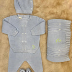 Set 5Pz Collezione "Radici" in azzurro - Marlù