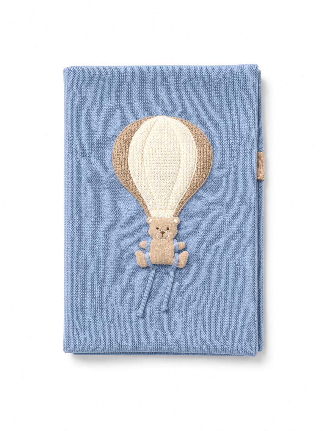 Coperta in Lana Mongolfiera Cielo Cammello - Marlù