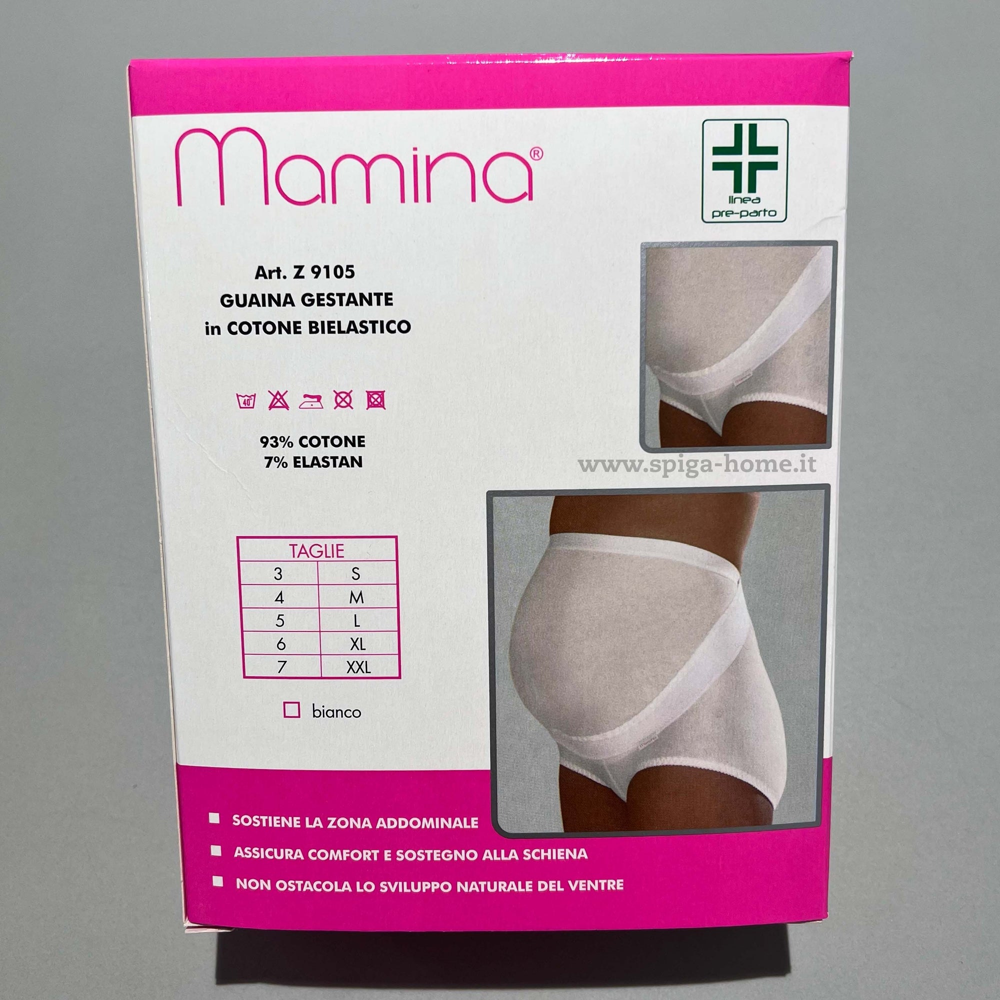 Guaina gestante in cotone bielastico MAMINA