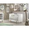 Lettino/Culla Smile - Bianco - 60 x 120 cm - Legno Massiccio e MDF - con Doghe Incluse
