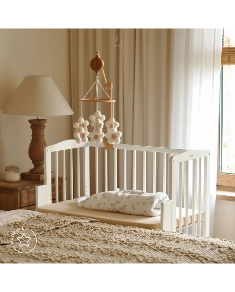 Lettino 2in1 con materasso - Bianco - Waldin