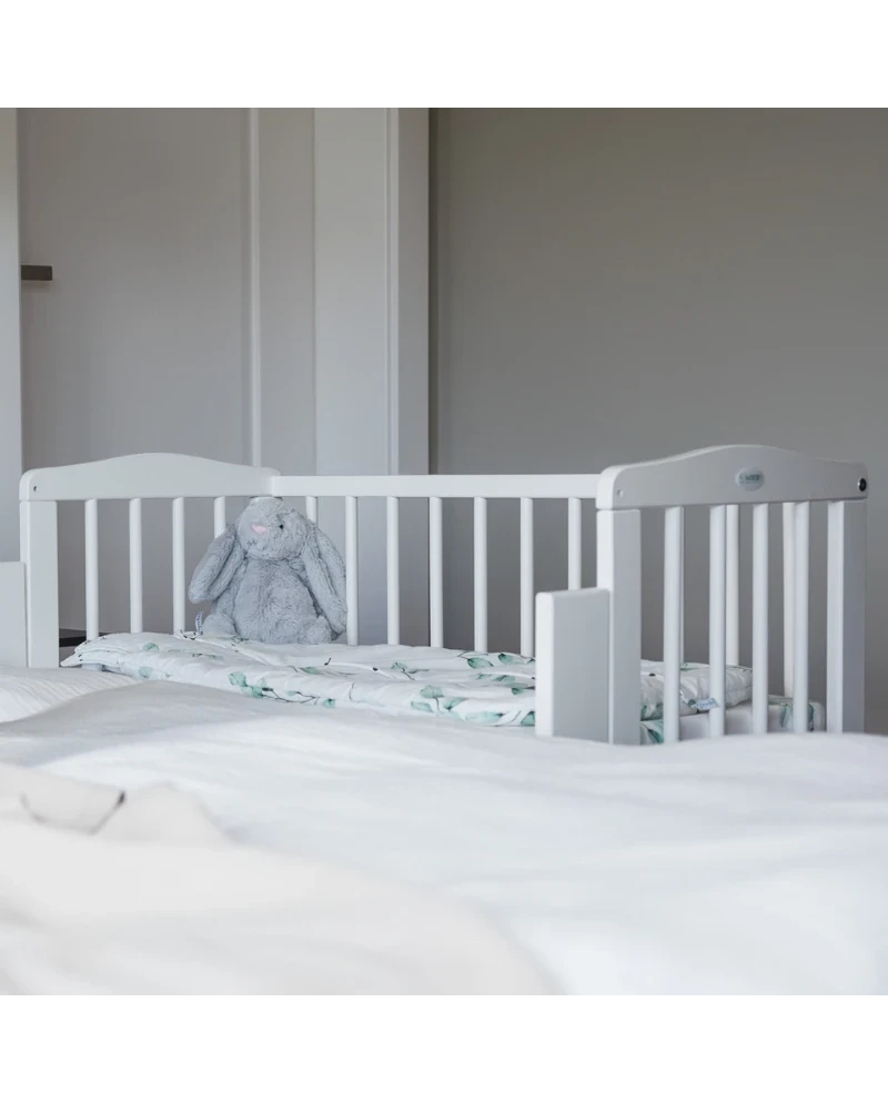 Lettino 2in1 con materasso - Bianco - Waldin