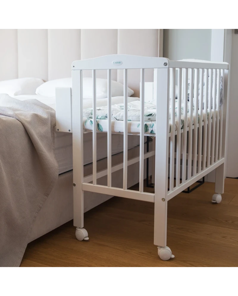 Lettino 2in1 con materasso - Bianco - Waldin